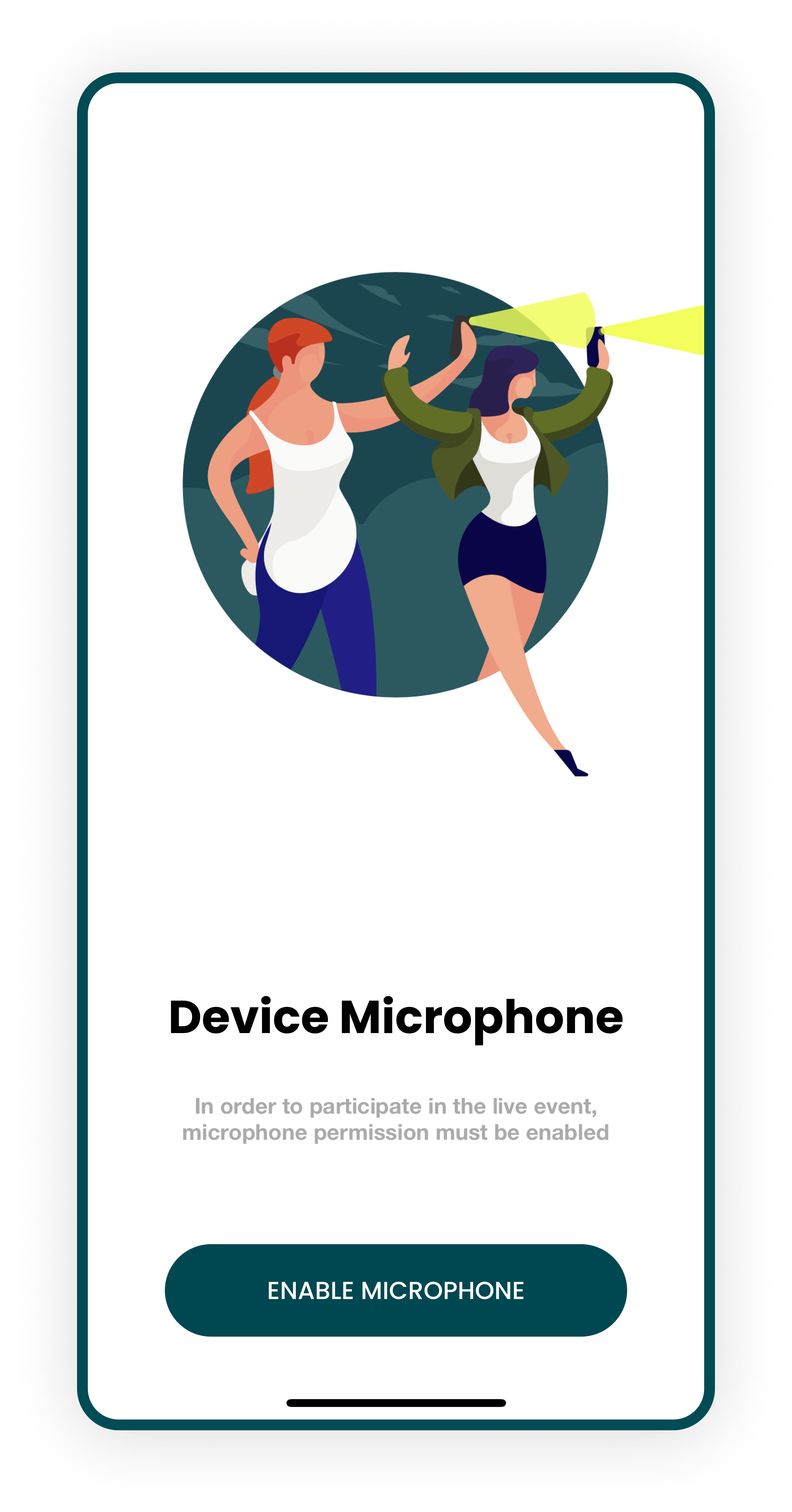 Enable Device Microphone