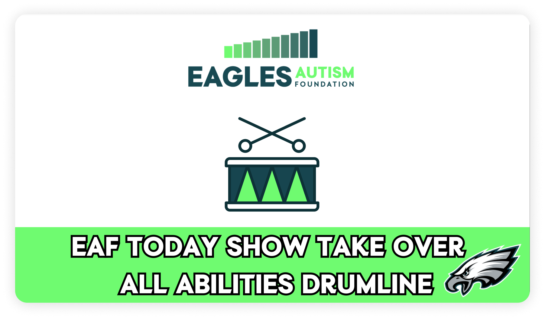 EAF Drumline Onesheeter Today Show