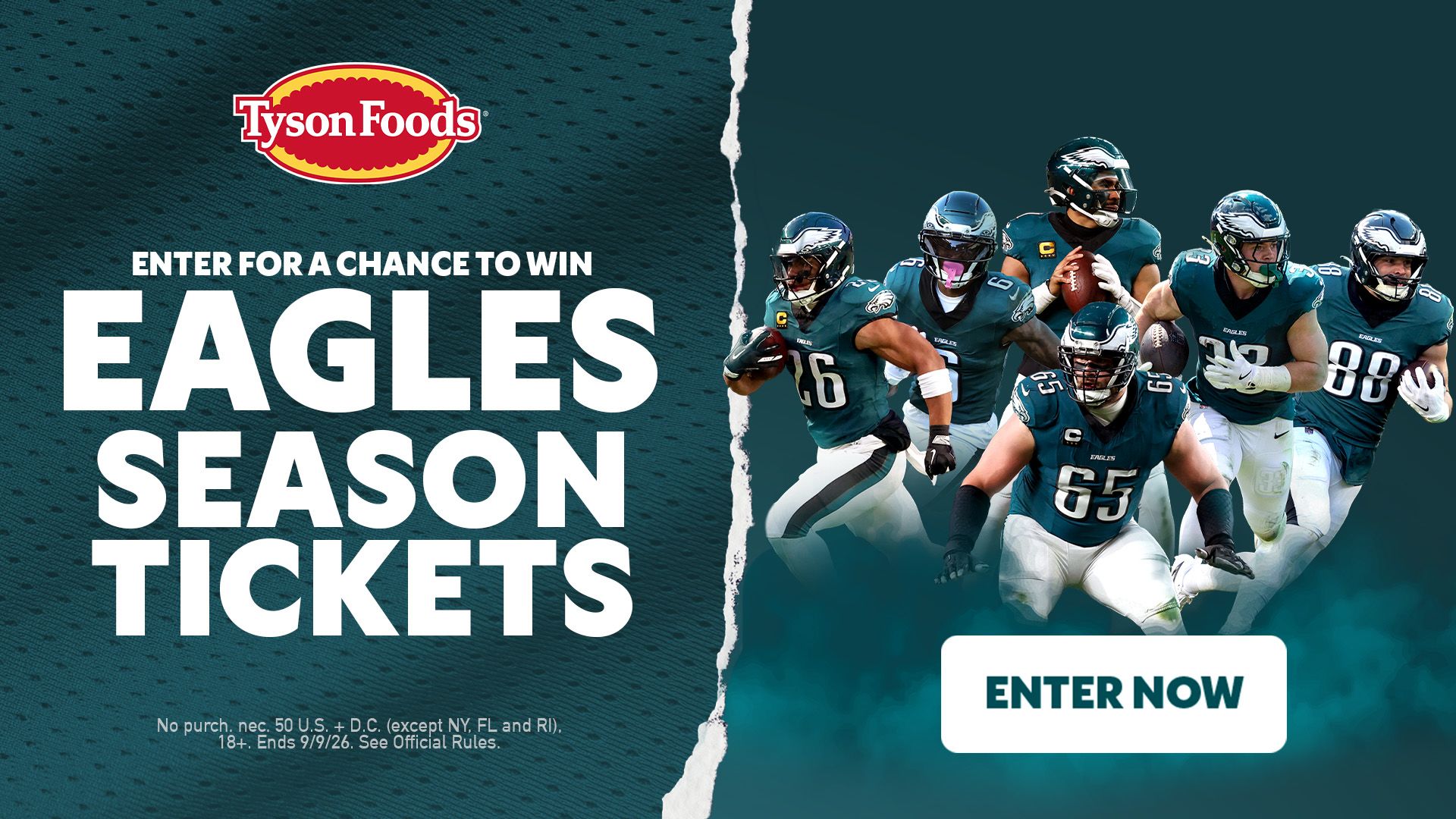 Tyson® Brand Season Ticket Sweepstakes
