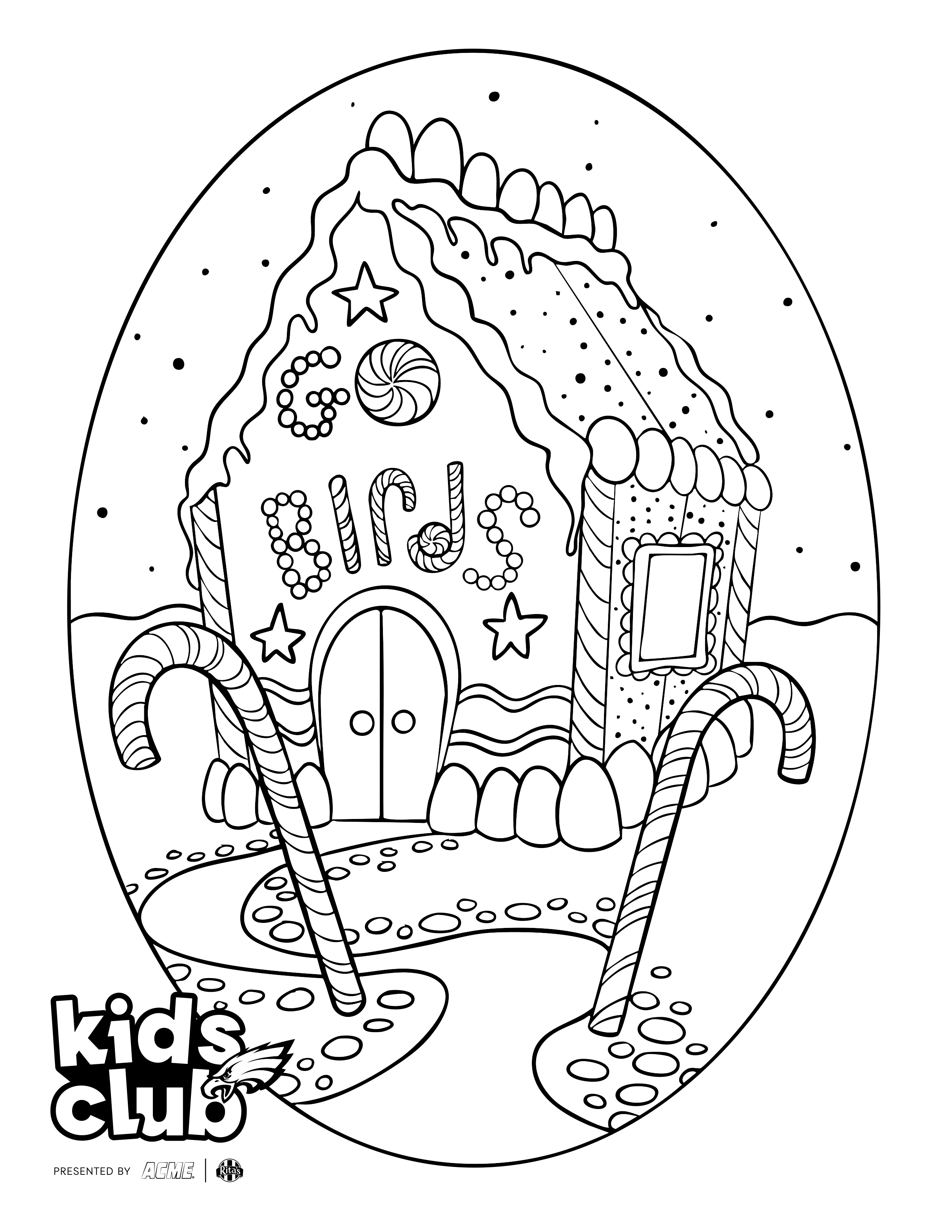 Eagles Gingerbread House