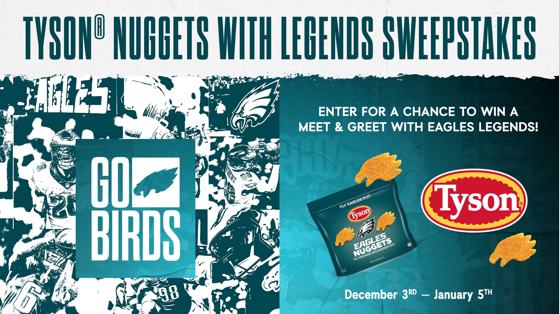 Tyson® Nuggets with the Legends Sweepstakes