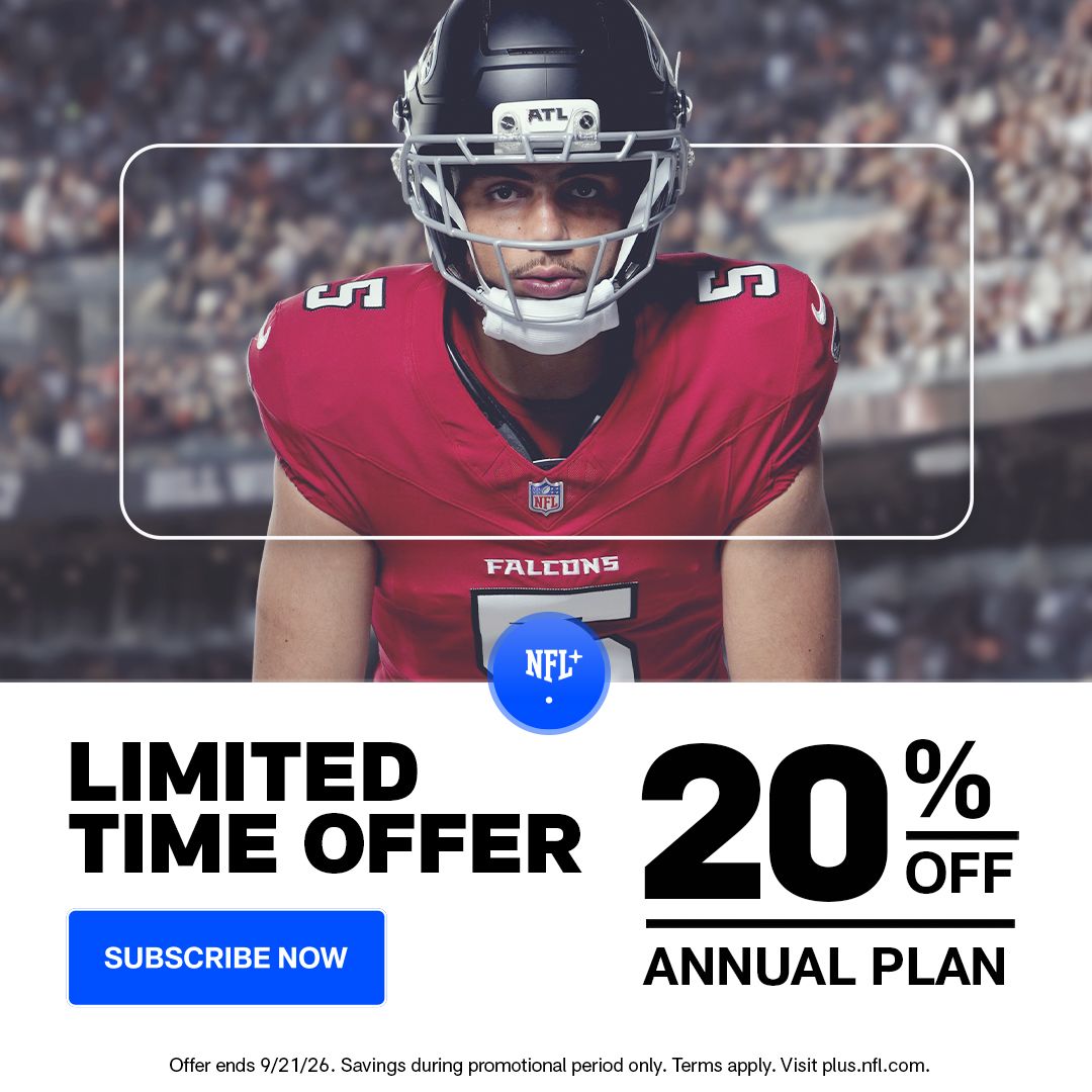 Limited Time Offer NFL+ = 20% off annual plan- redeem now