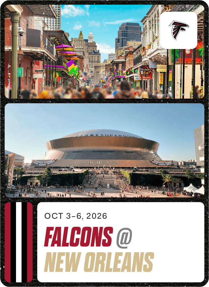 Falcons at New Orleans- Learn More