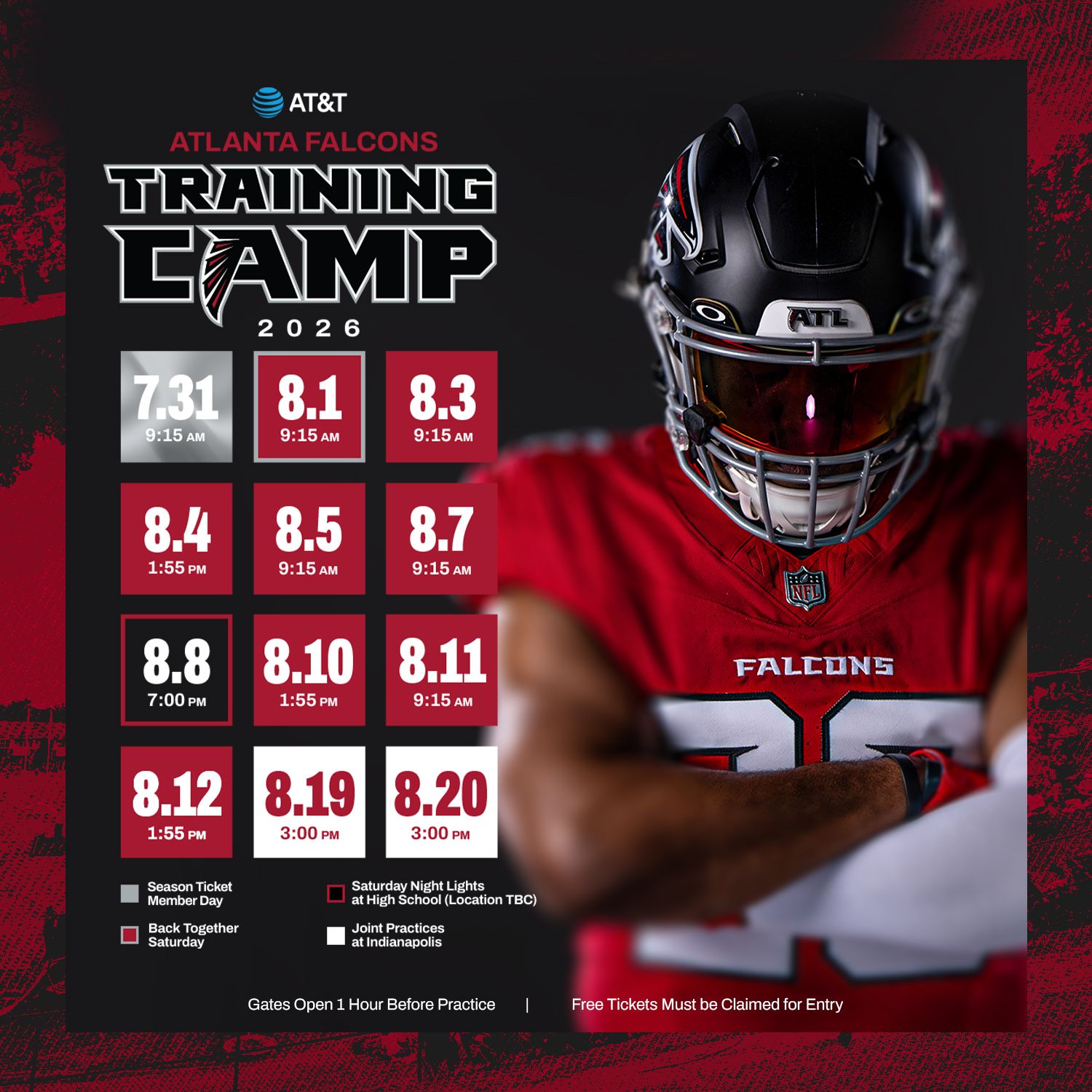 Get Tickets to the Atlanta Falcons 2026 Training Camp