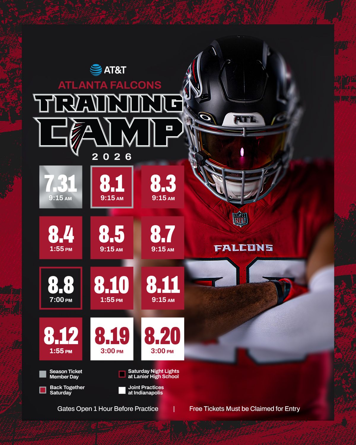 Get Tickets to the Atlanta Falcons 2026 Training Camp