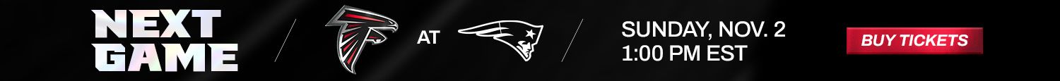 Next Game- Falcons at Patriots- Sunday, November 16, 1pm