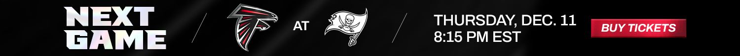 Next Game- Falcons at Buccaneers- Thursday, December 11, 8:15pm