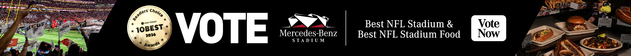 Vote Mercedes-Benz Stadium as Best NFL Stadium and Best NFL Stadium Food