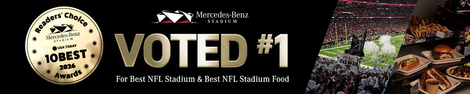 Mercedes-Benz Stadium Voted #1 for Best NFL Stadium and Best NFL Stadium Food