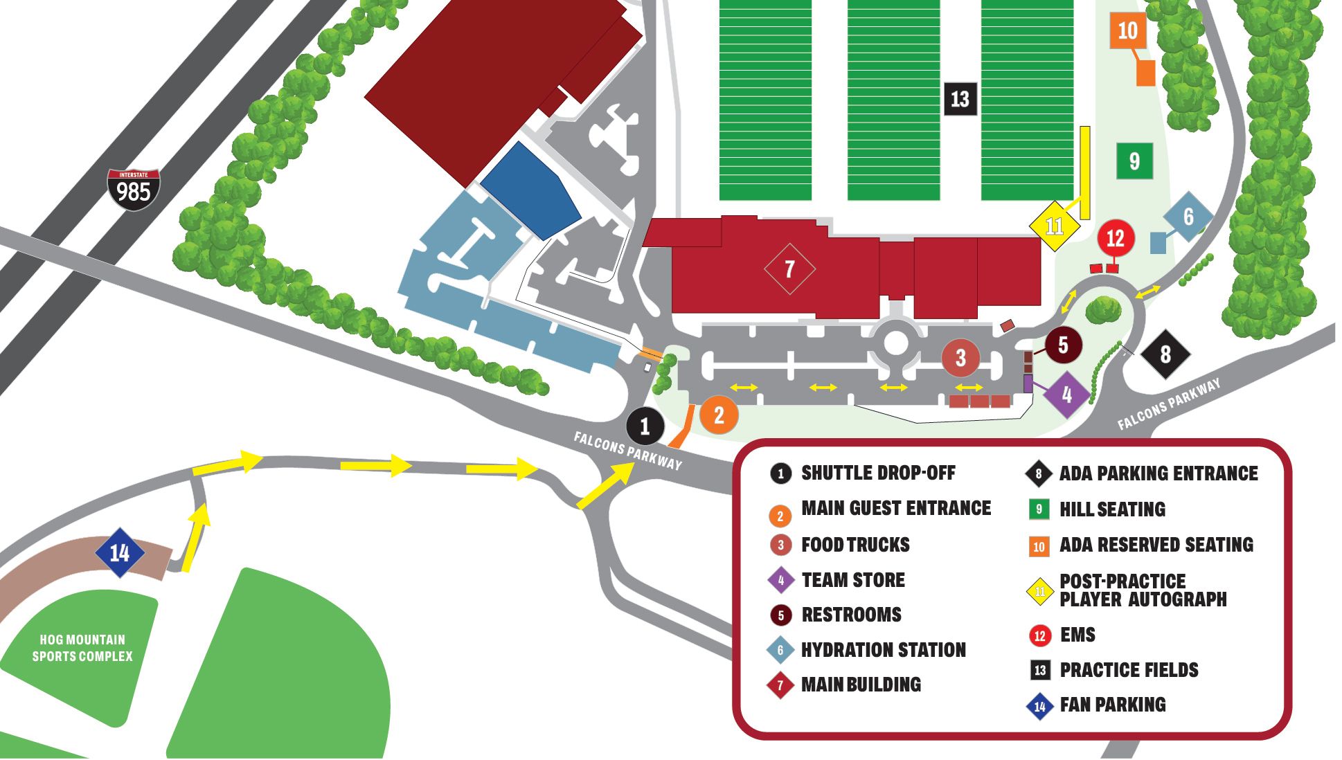 2025 Training Camp Map