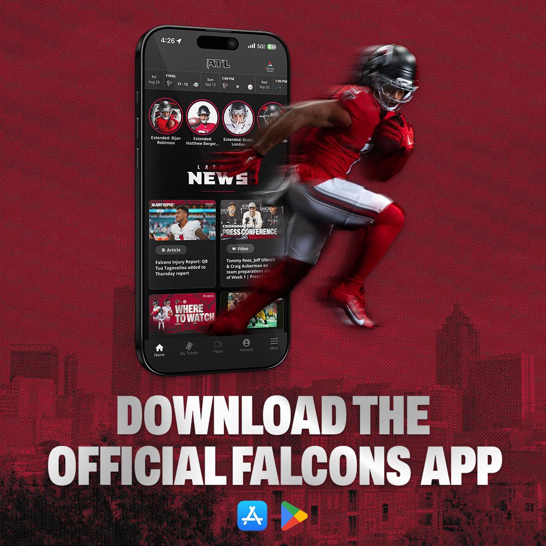 Download the Official Falcons App Learn More