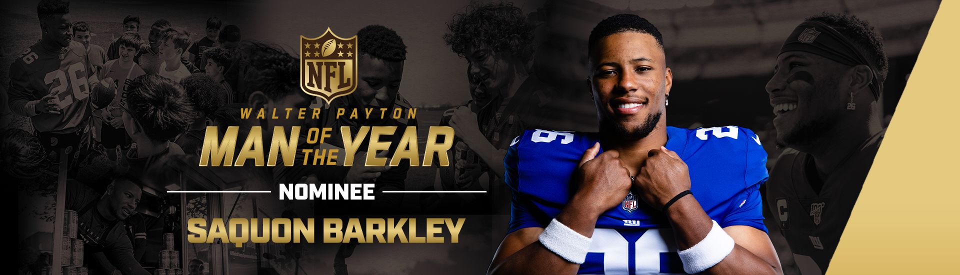 Saquon Barkley named Giants' nominee for NFL Walter Payton Man of the Year