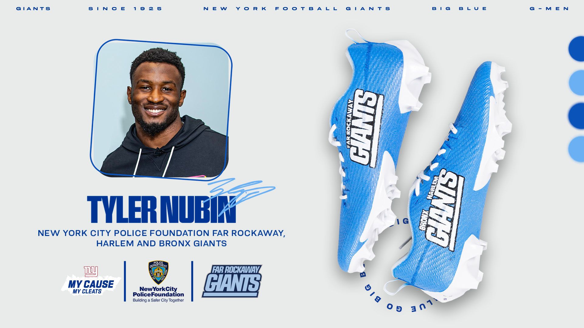 Tyler Nubin - New York City Police Foundation’s Far Rockaway, Harlem and Bronx Giants