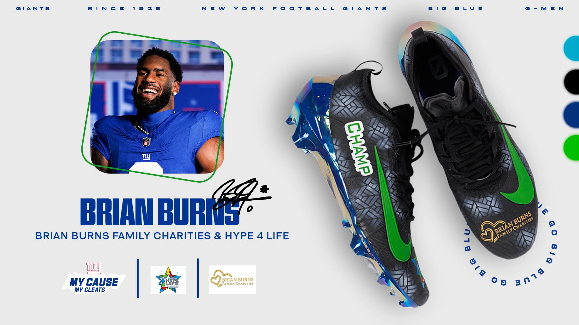 Brian Burns - Brian Burns Family Charities- Stanley McClover Jr. Hype 4 Life Foundation