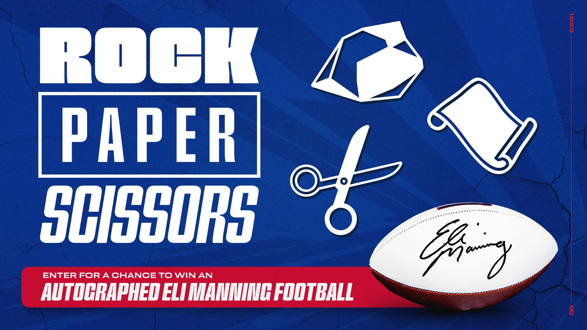 Compete in the New York Giants Rock, Paper, Scissors game
