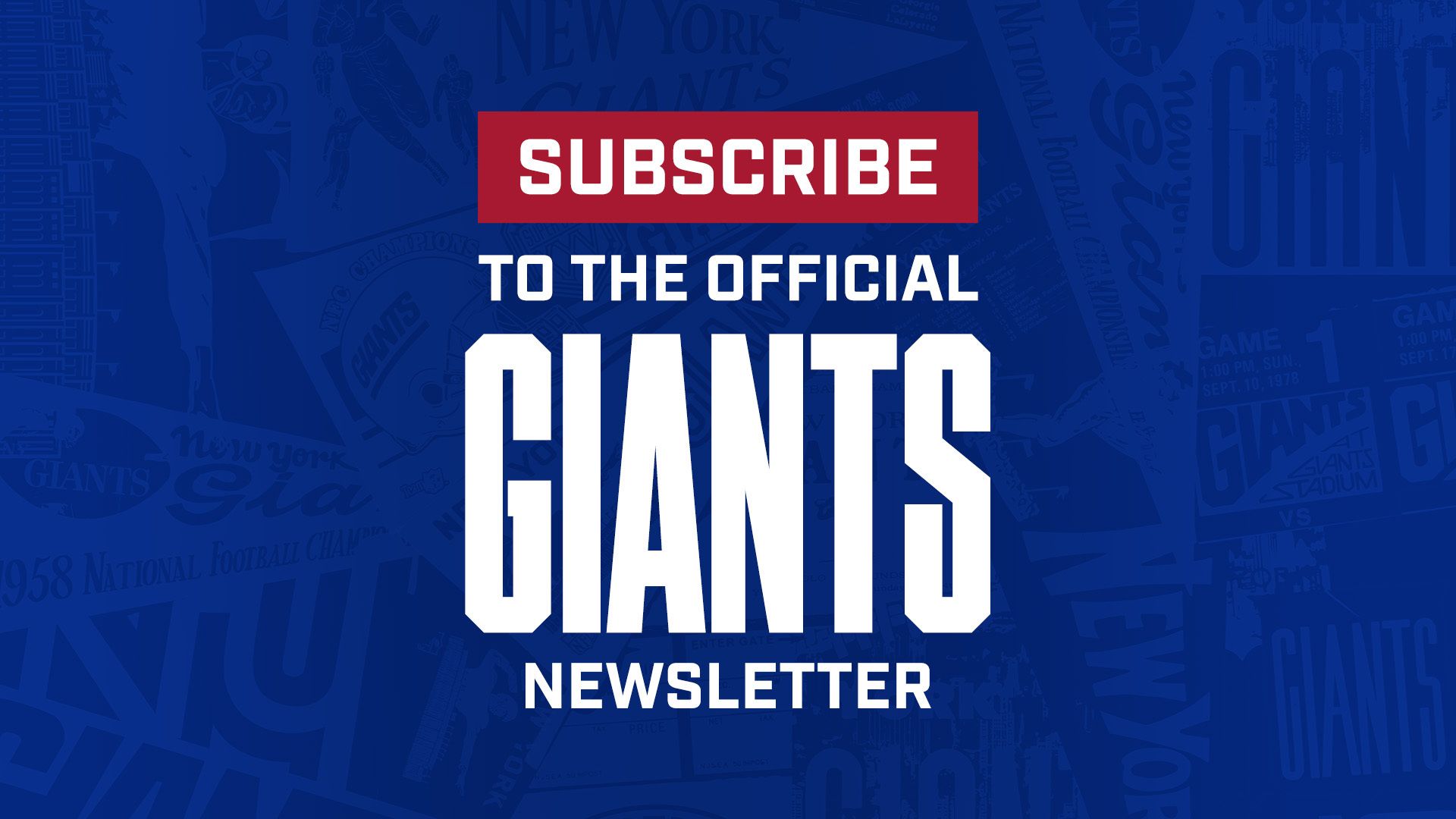 Sign up for the Giants Newsletter