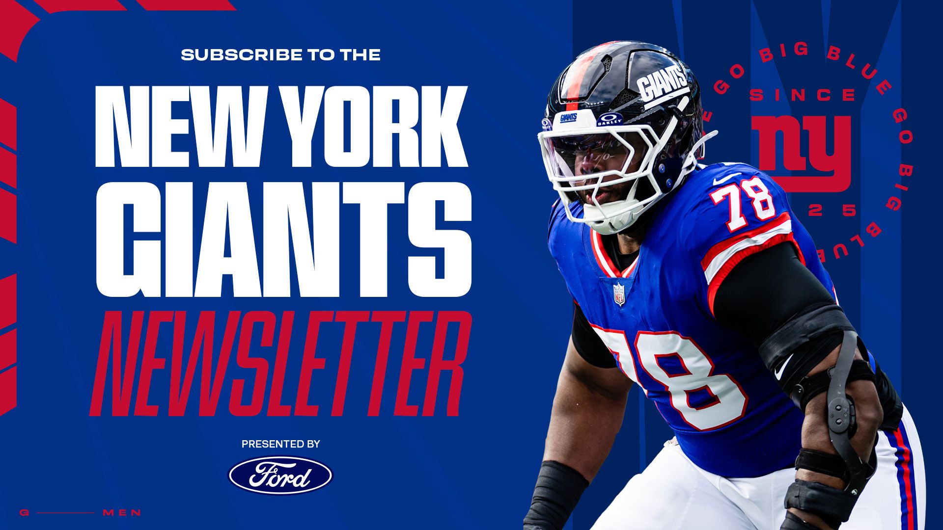 Sign up for the Giants Newsletter