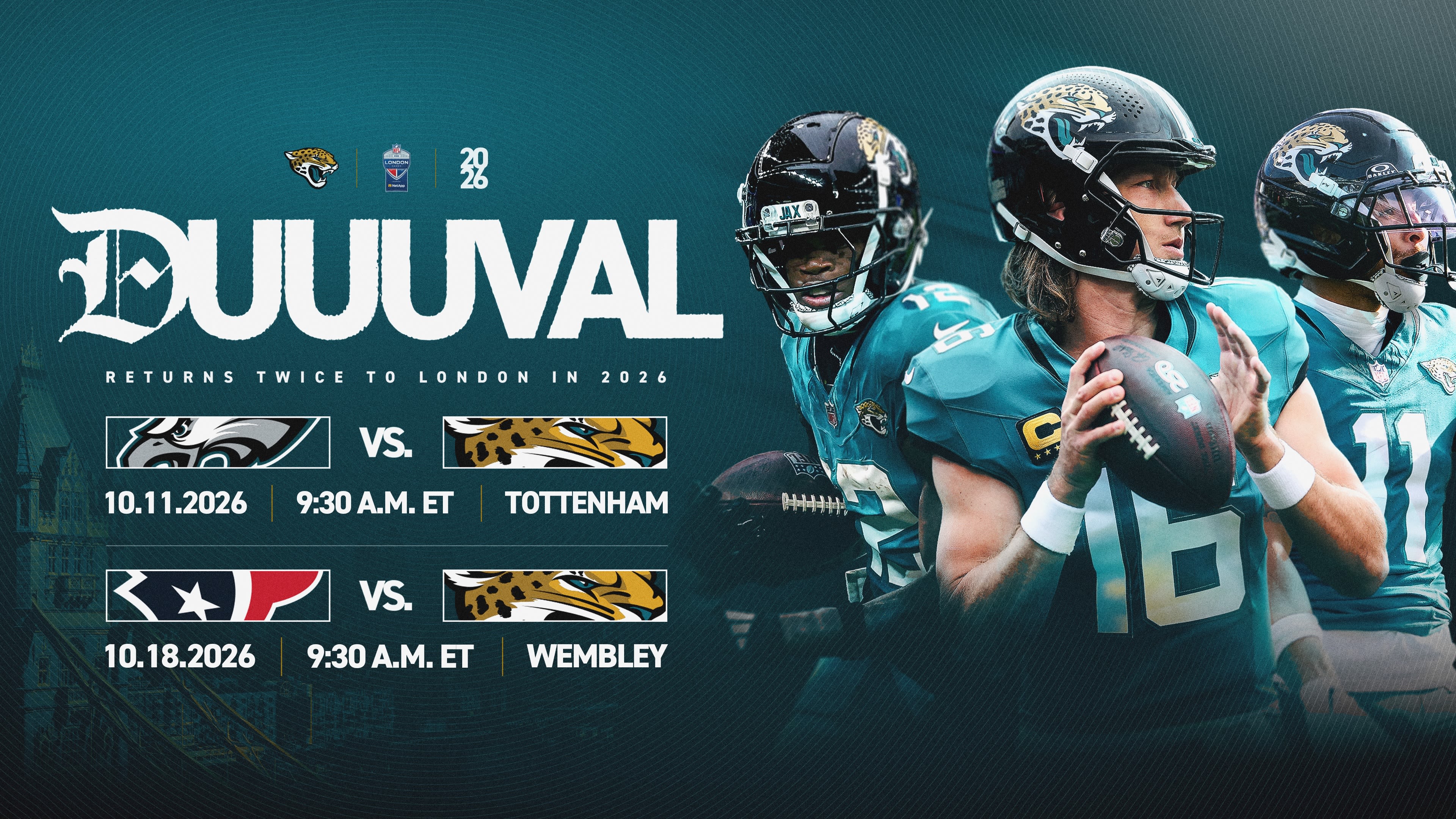 Jaguars 2026 London Games