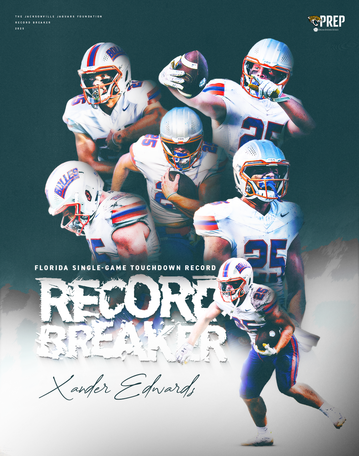 Florida Single-Game Touchdown Record - Xander Edwards