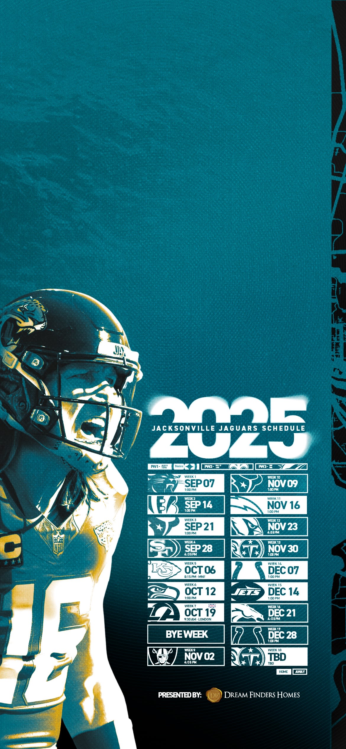 JAGUARS 2025 SCHEDULE - TREVOR TEAL