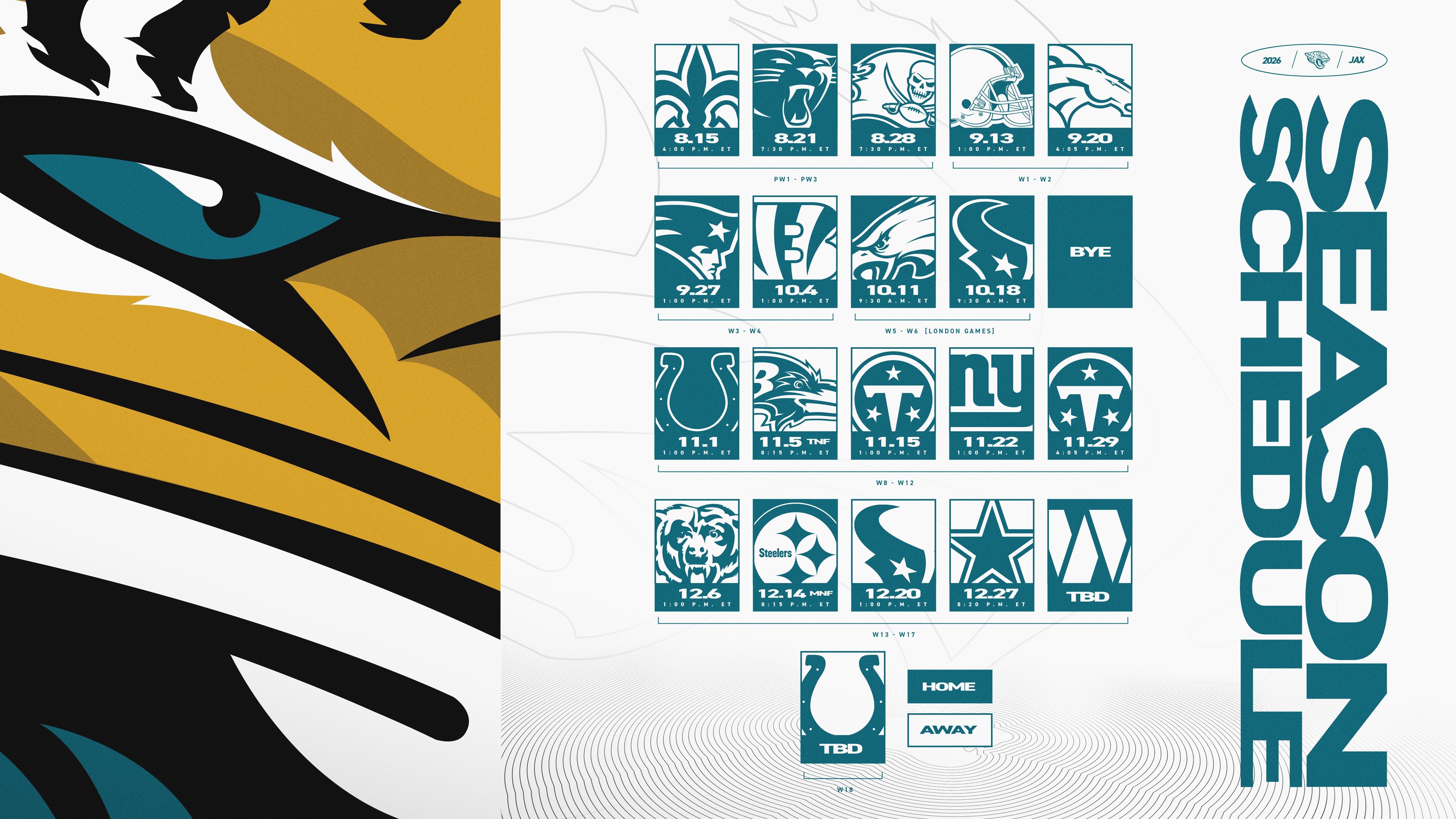 JAGUARS 2026 SCHEDULE - DESKTOP WHITE