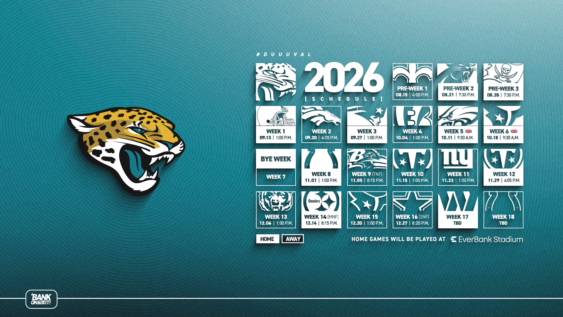 JAGUARS 2026 SCHEDULE - DESKTOP TEAL