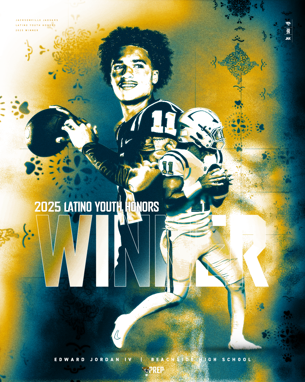 2026 NFL Honors: Latin Youth Honors Winner - Edward Jordan