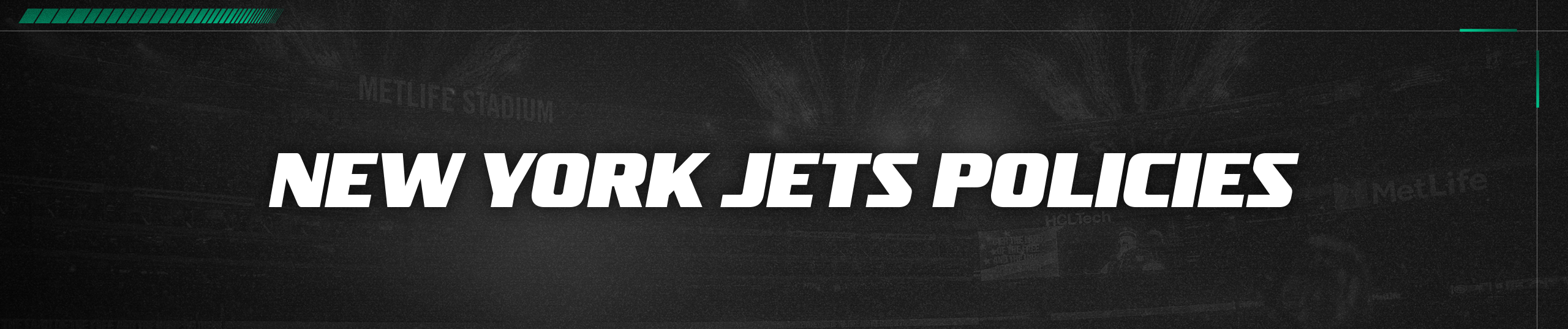 New York Jets Policies
