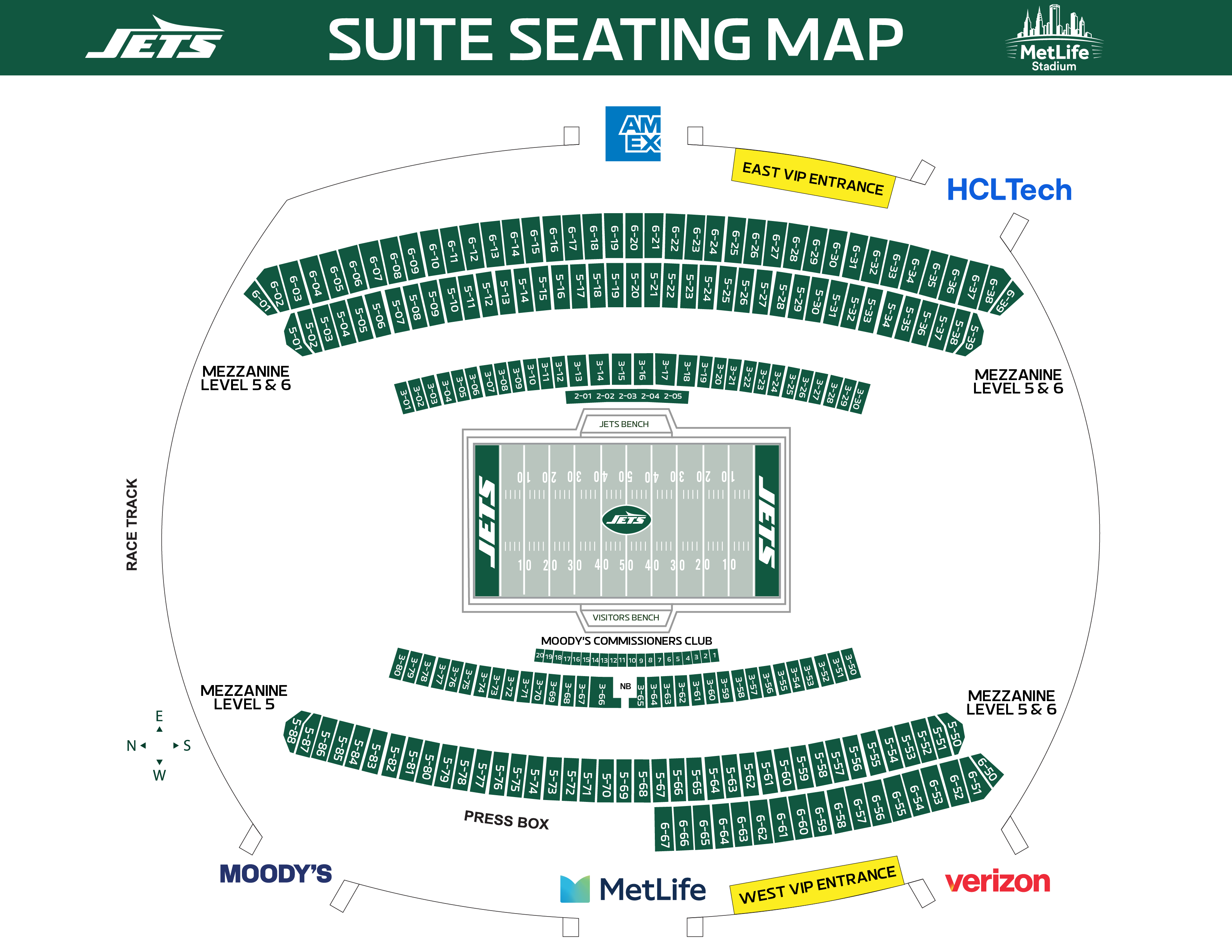 2026 Suite Seating Chart