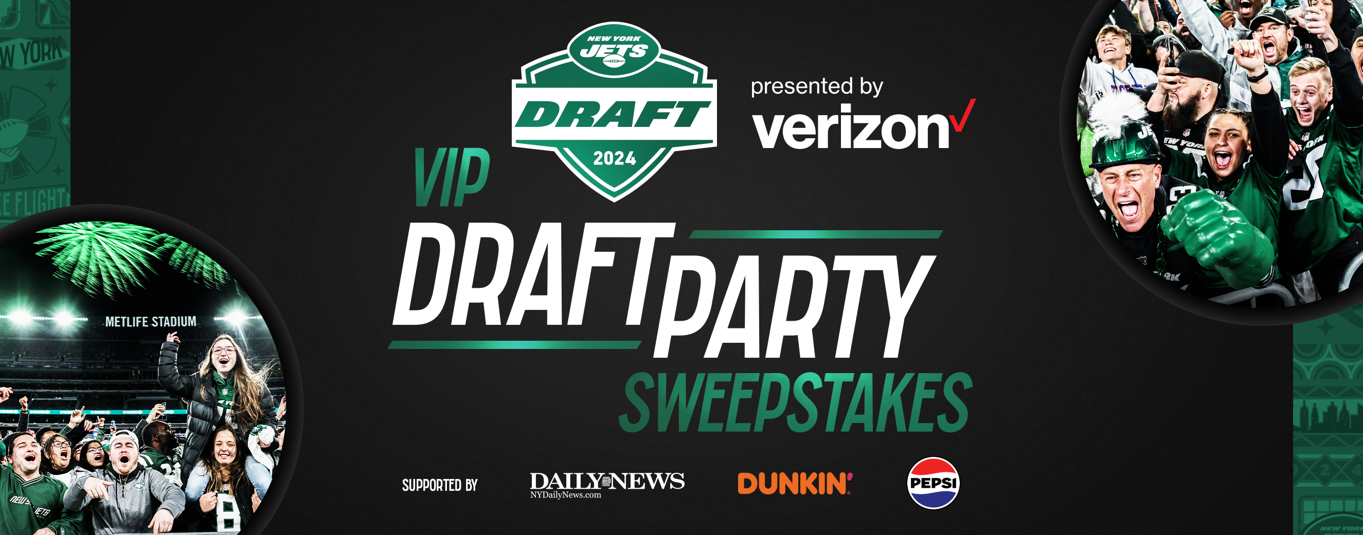 VIPDraftPartySweeps Landing Page Header