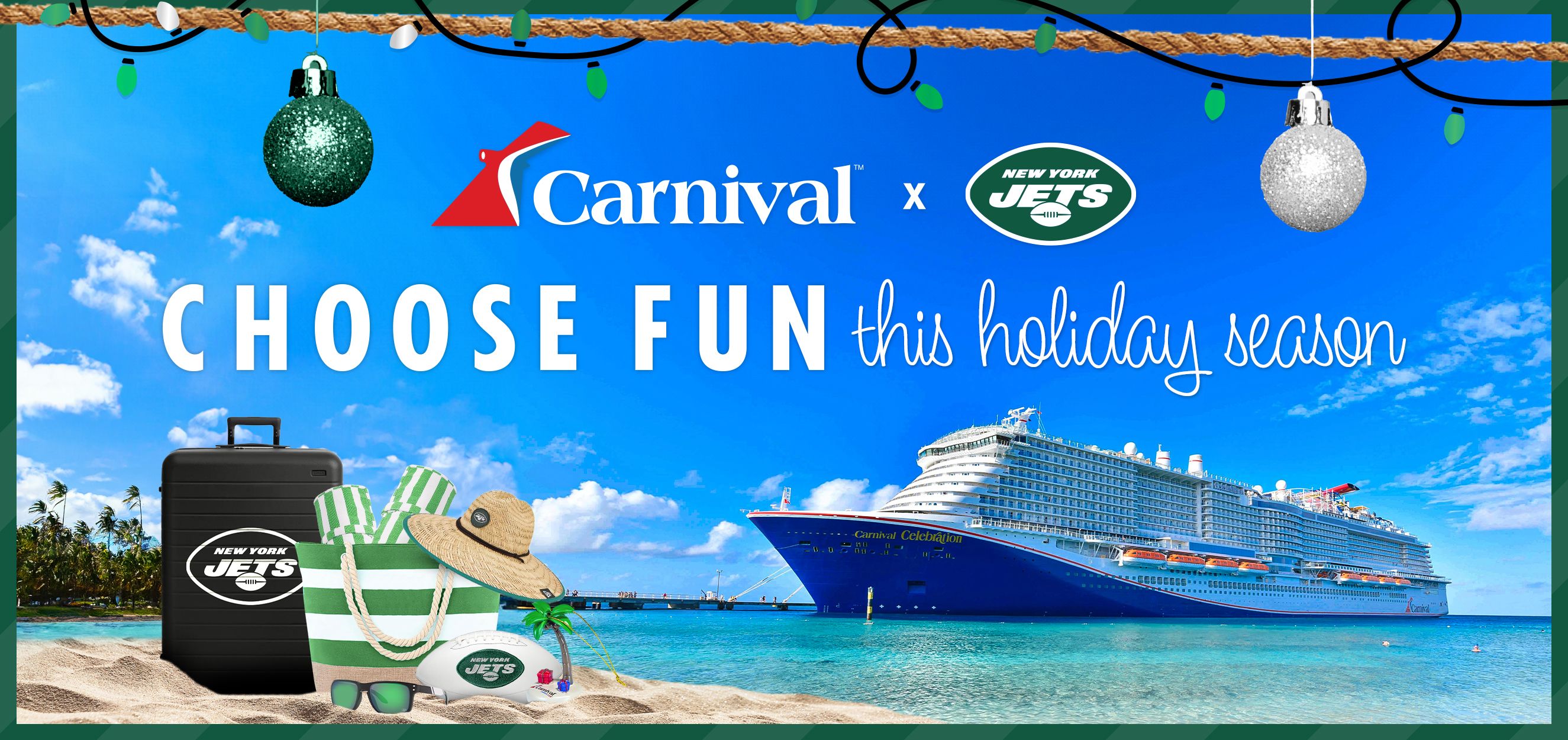 New York Jets Carnival Cruise Vacation Giveaway End Date December 24