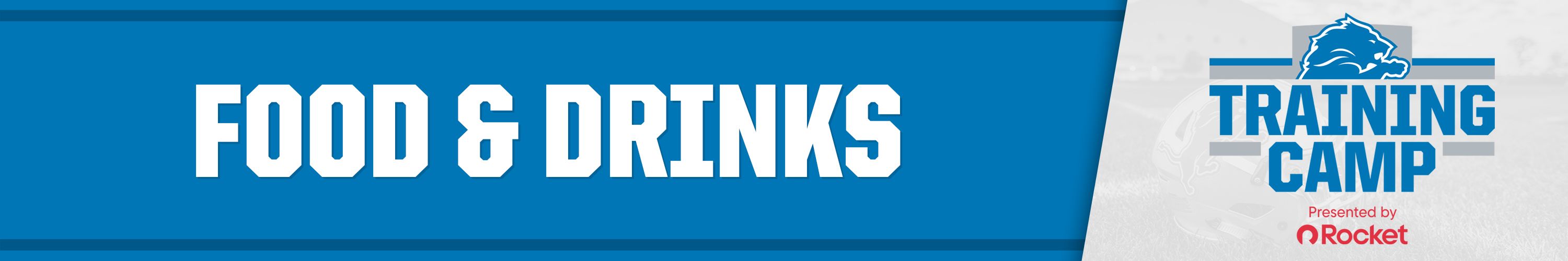 Training Camp Food and Drinks Banner