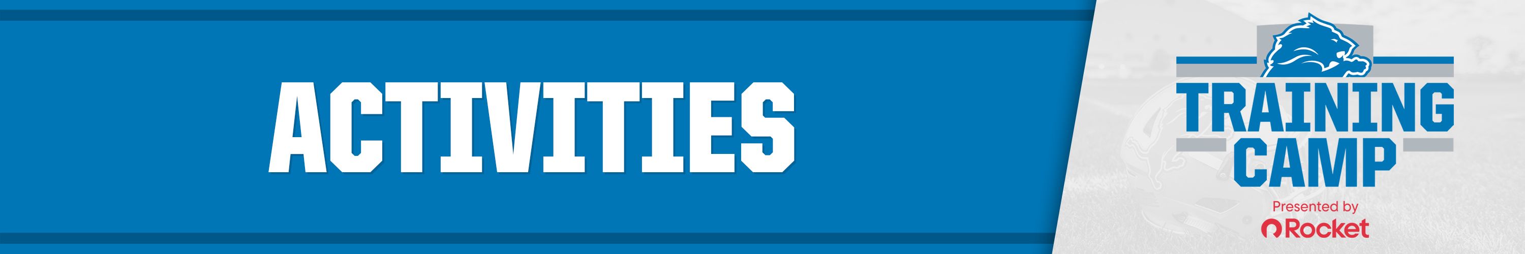 Training Camp Activities Banner