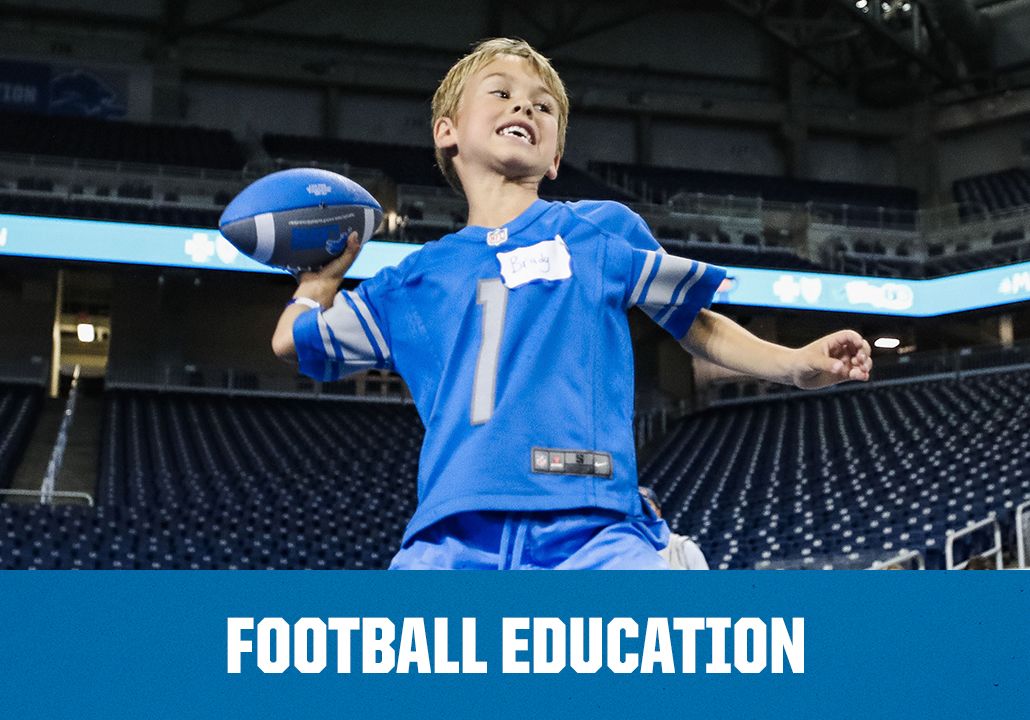 Click here to learn more about Lions Football Education Programs
