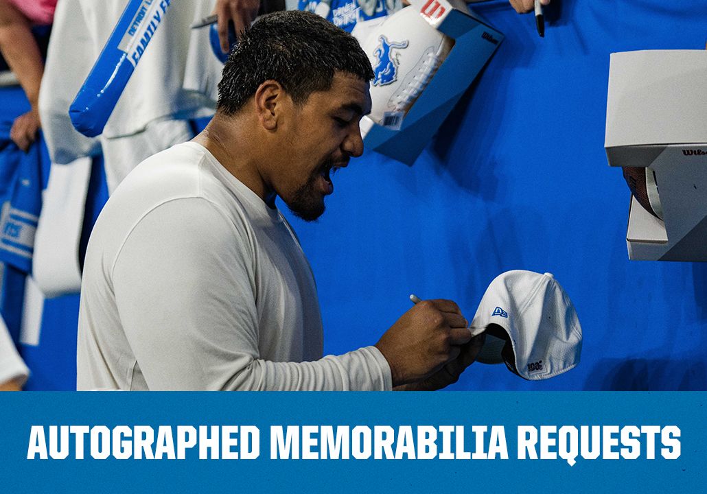 Click here to learn more about Autographed Memorabilia Requests