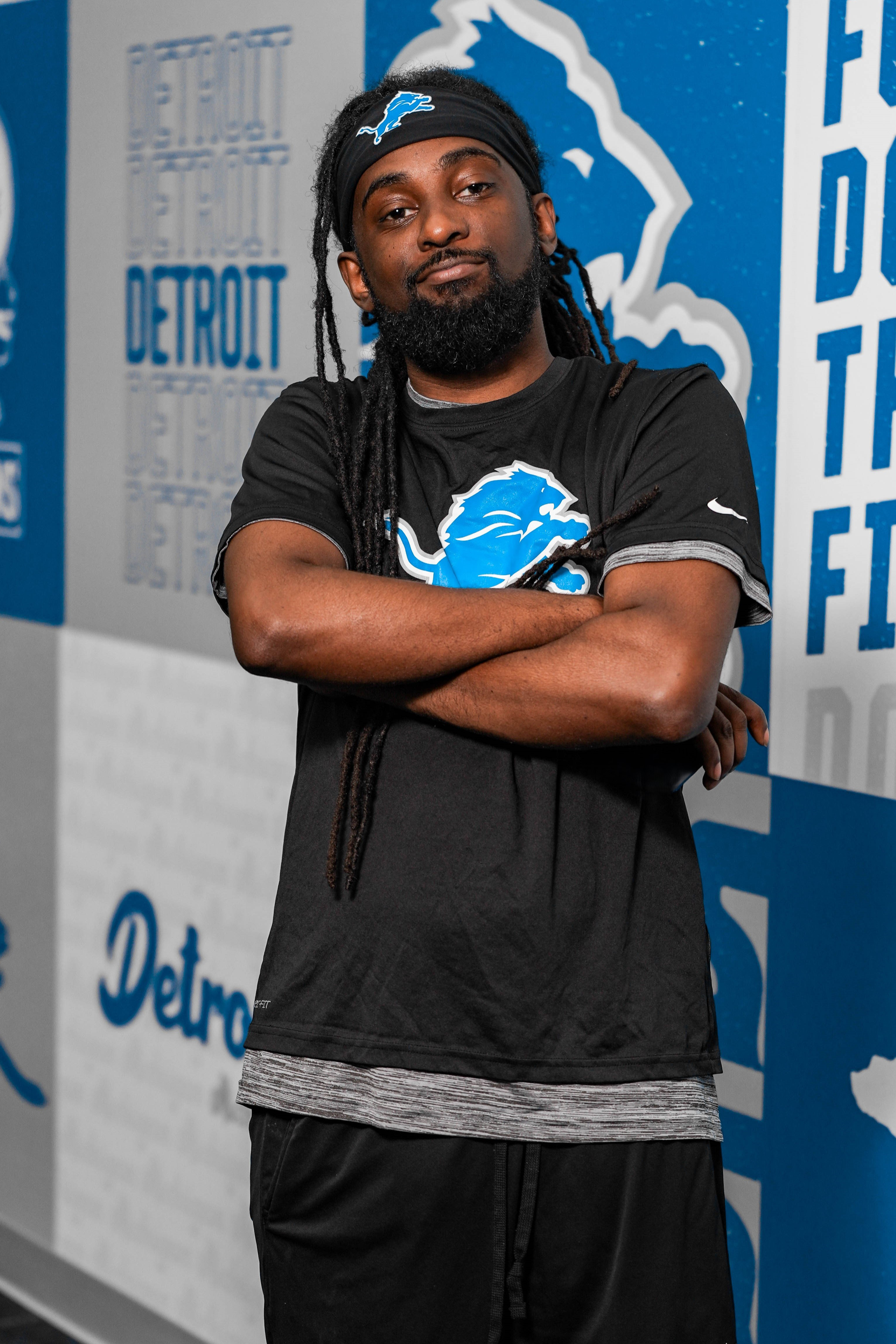 Headshot of Detroit Lions Drumline Perry J.