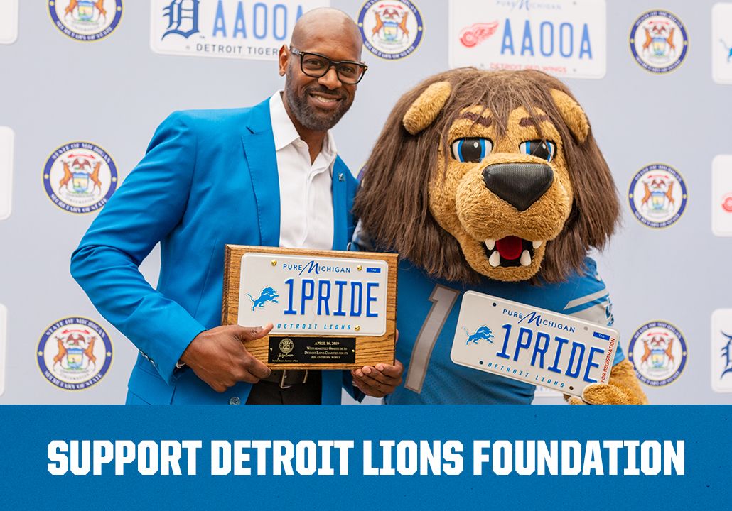 Click here to support the Detroit Lions Foundation