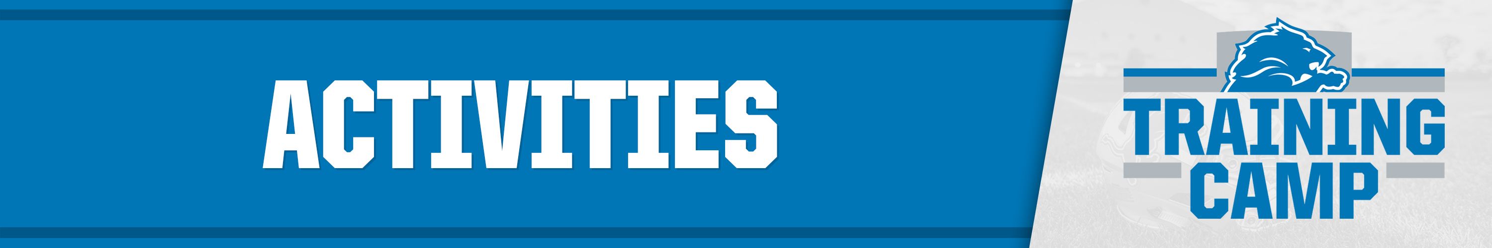 Training Camp Activities Banner