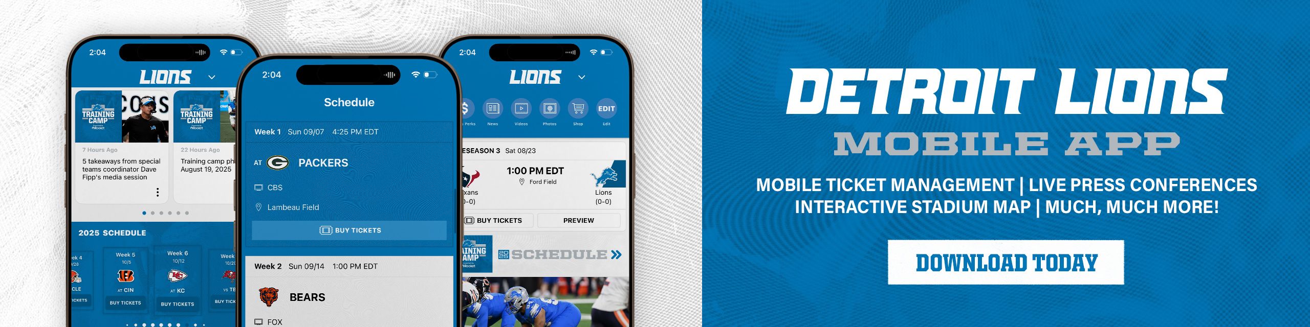 Detroit Lions Mobile App Download Now