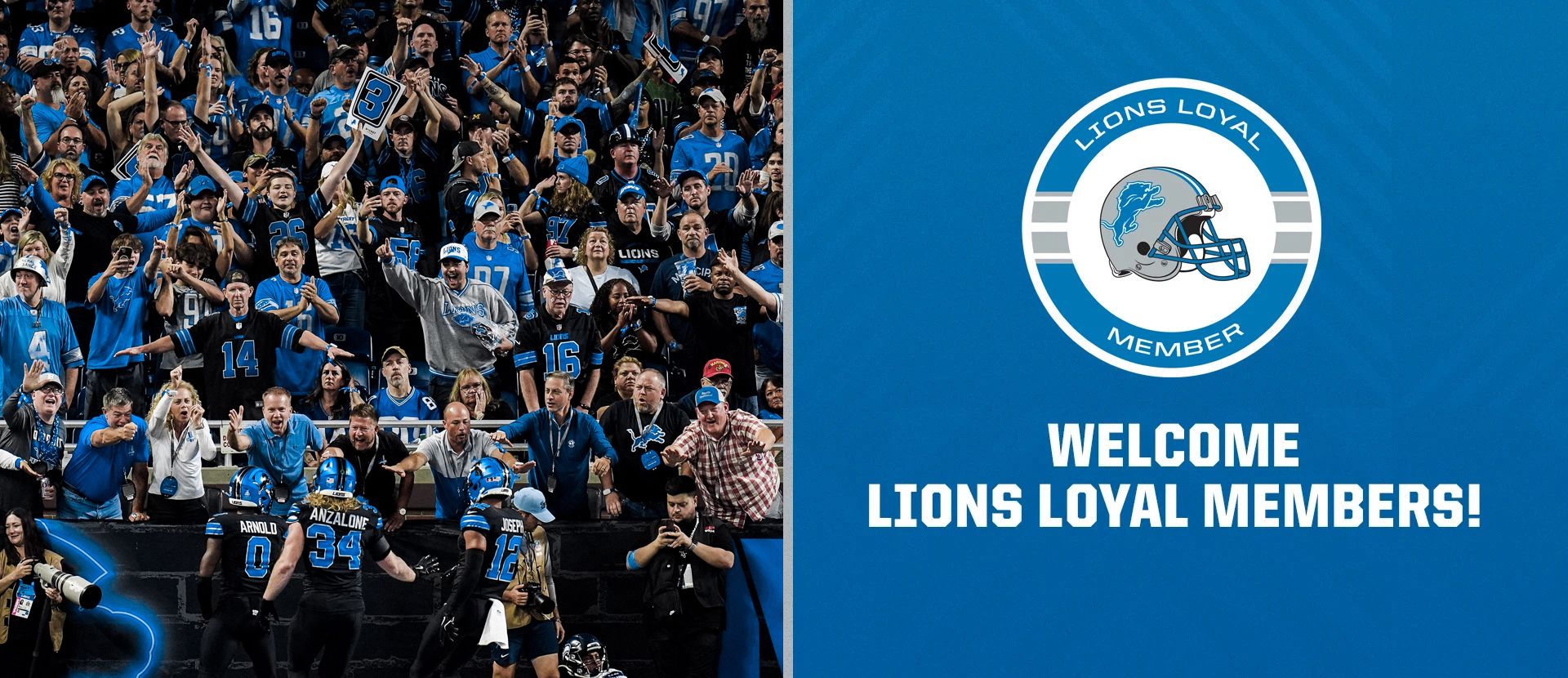 Lions Loyal Member Banner