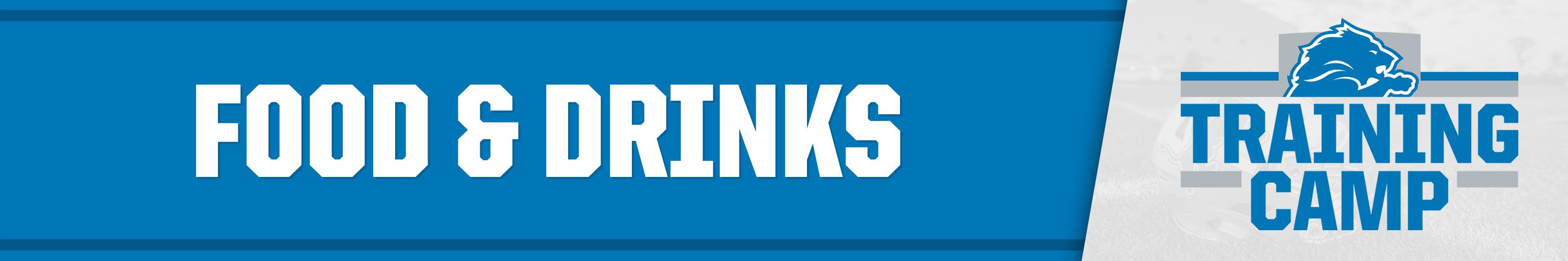 Training Camp Food and Drinks Banner