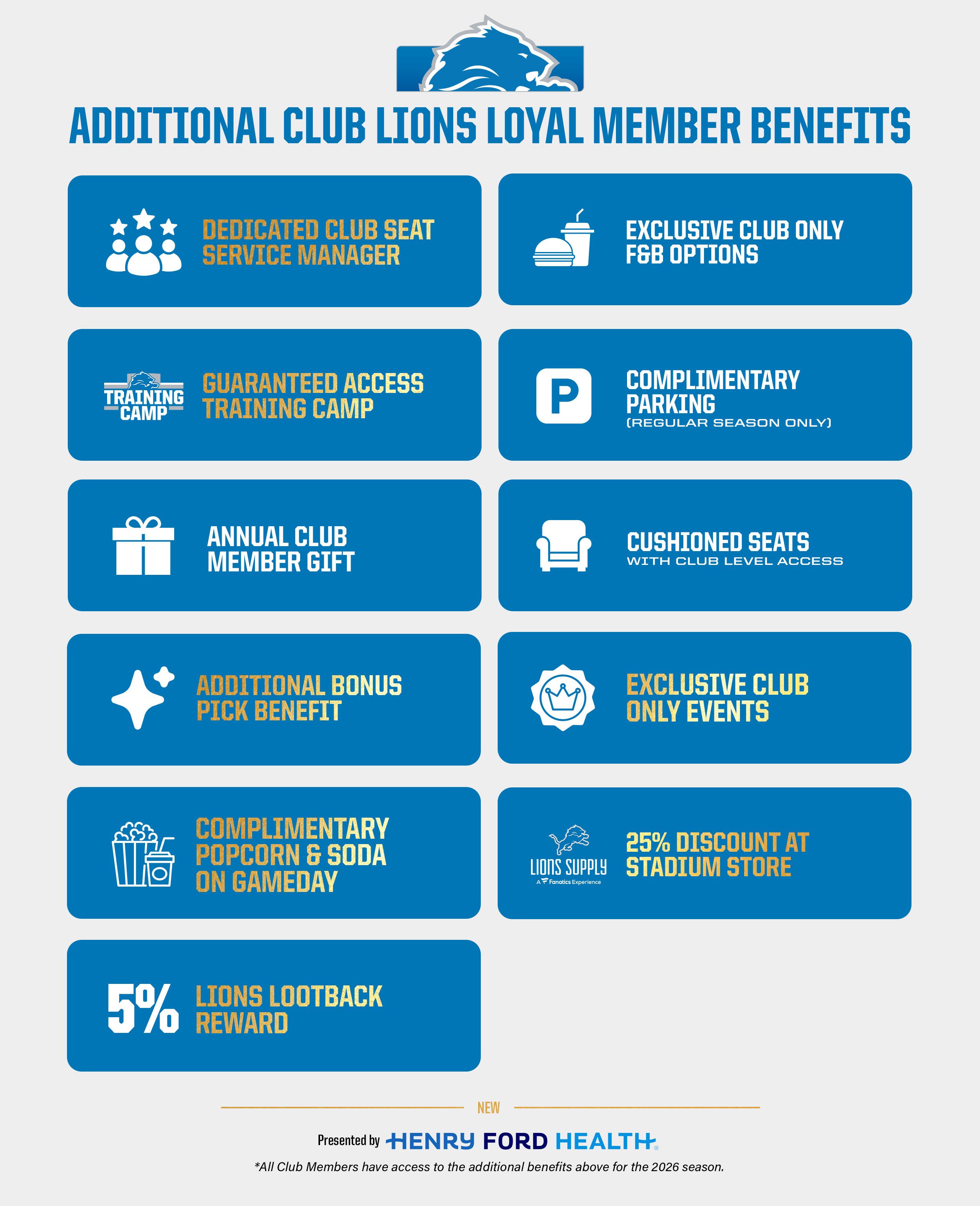 Club Member Benefits