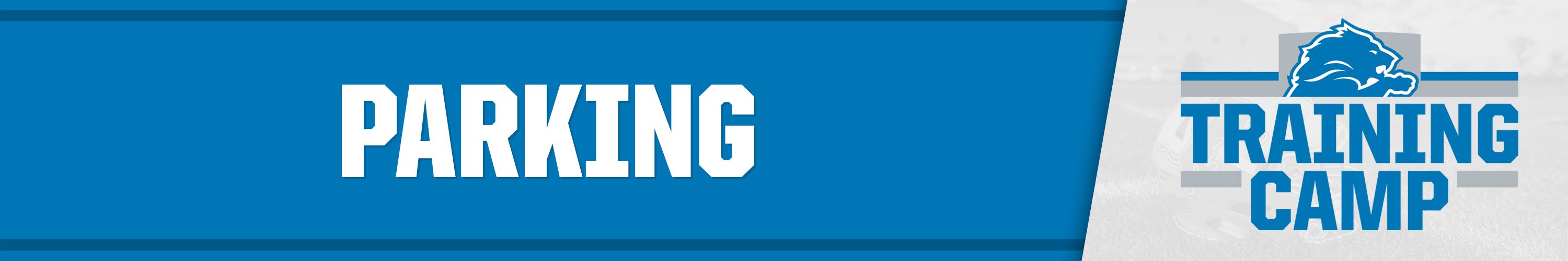 Training Camp Parking Banner