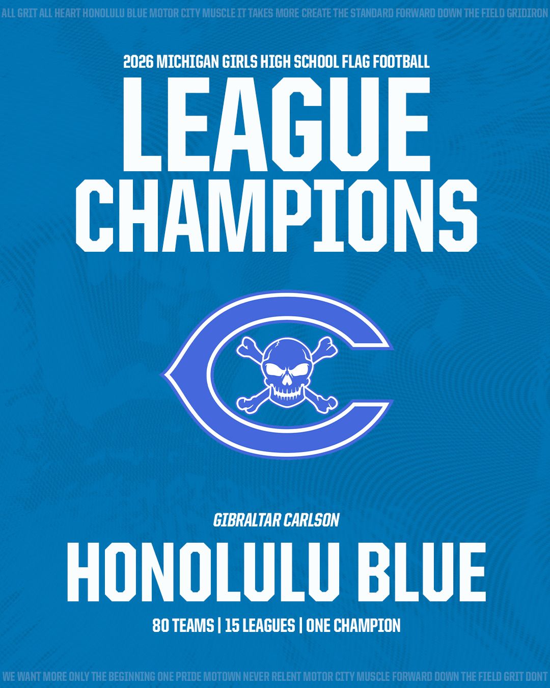 HONOLULU BLUE - League Champion