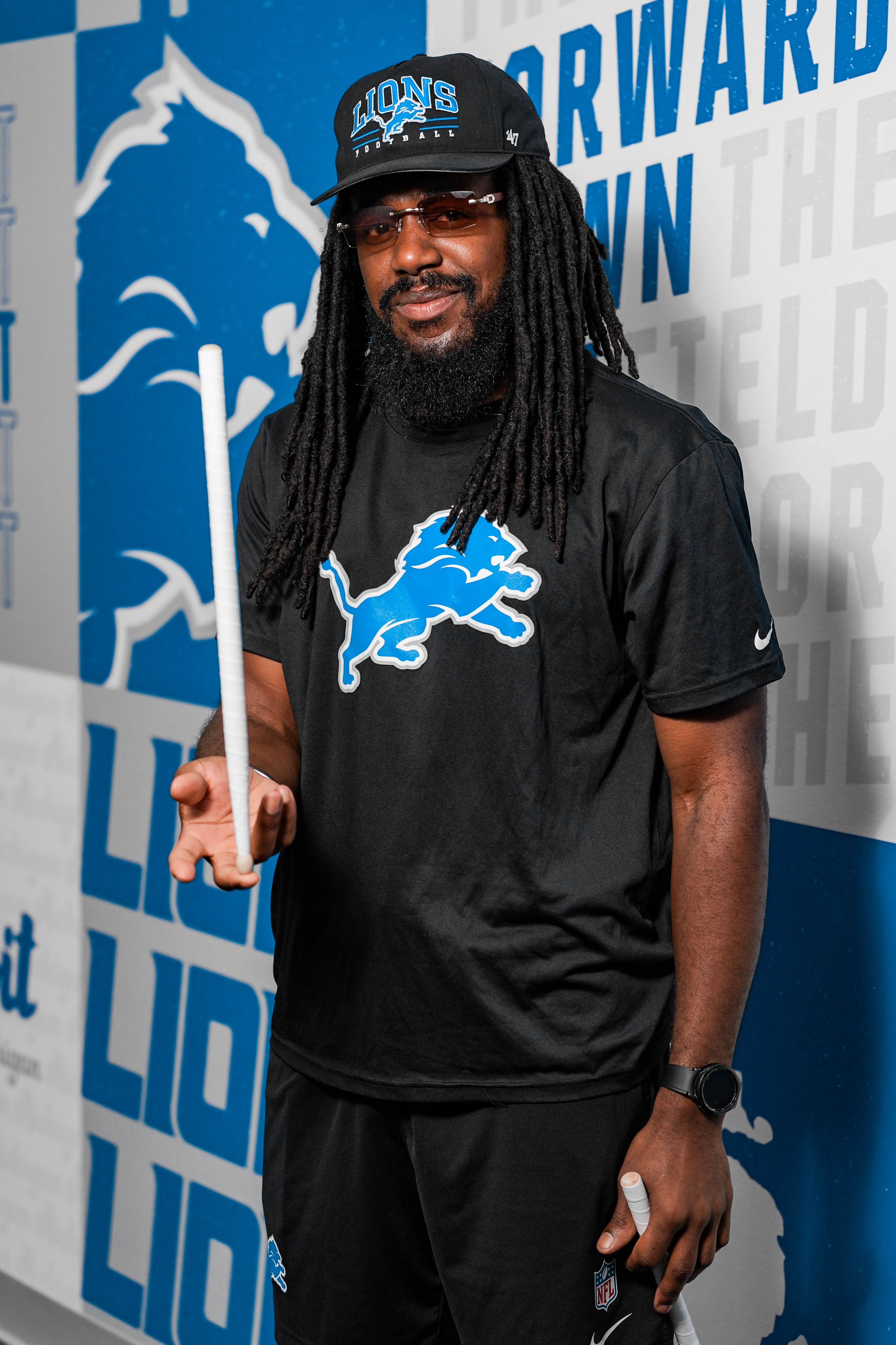 Headshot of Detroit Lions Drumline John W.