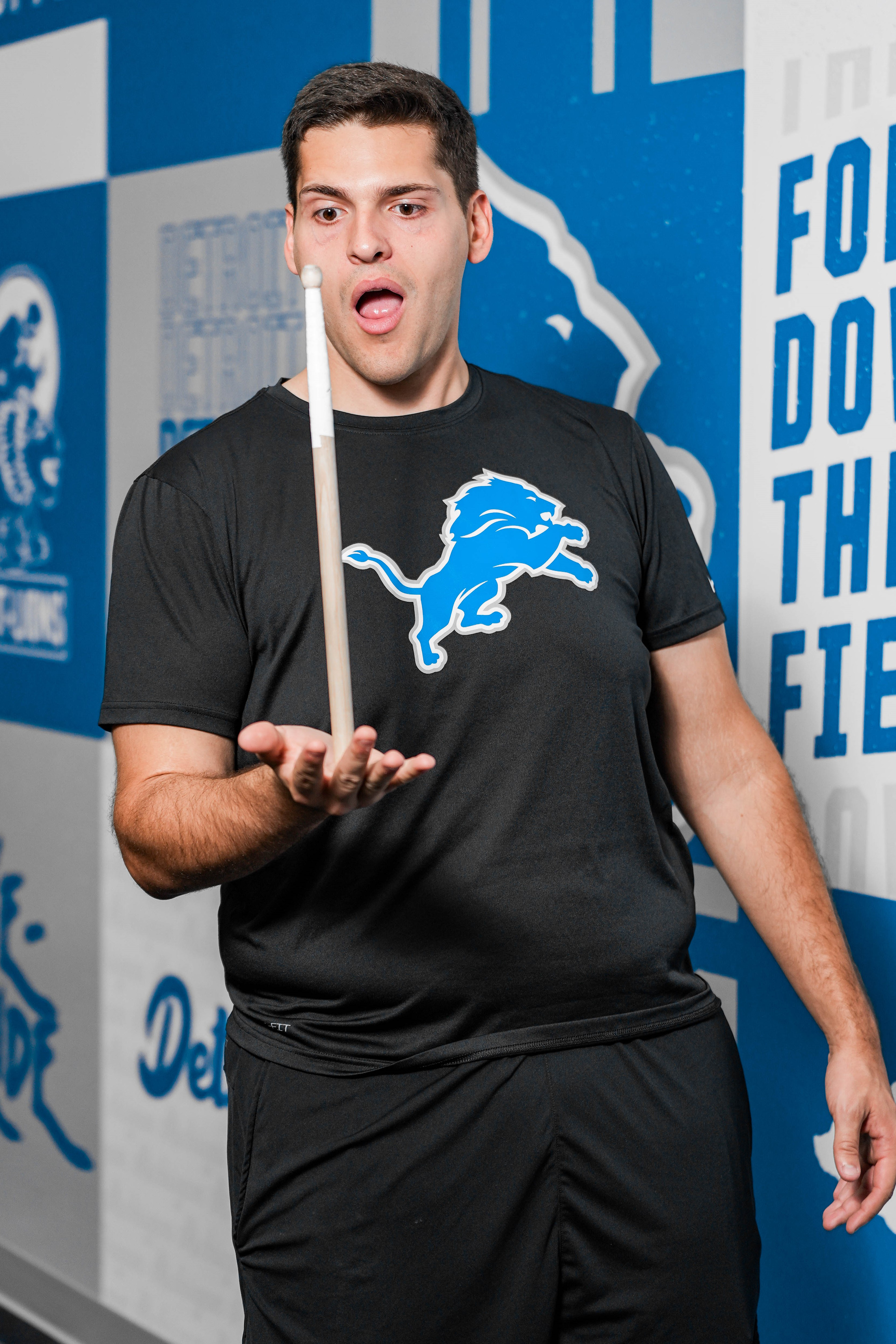Headshot of Detroit Lions Drumline Owen G.