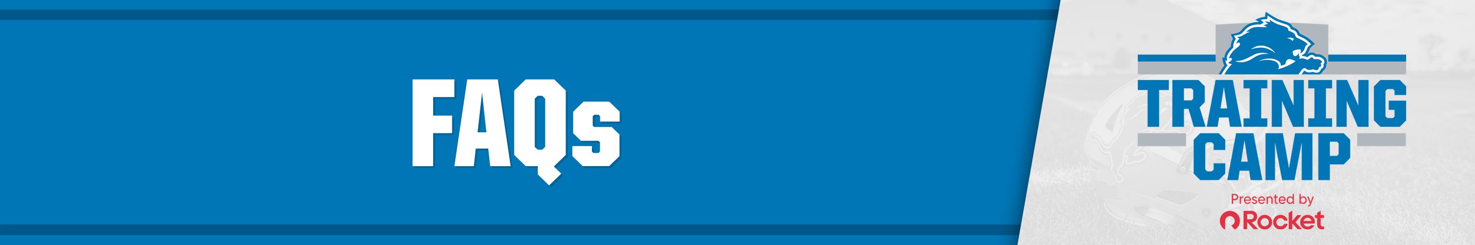 Training Camp FAQs Banner