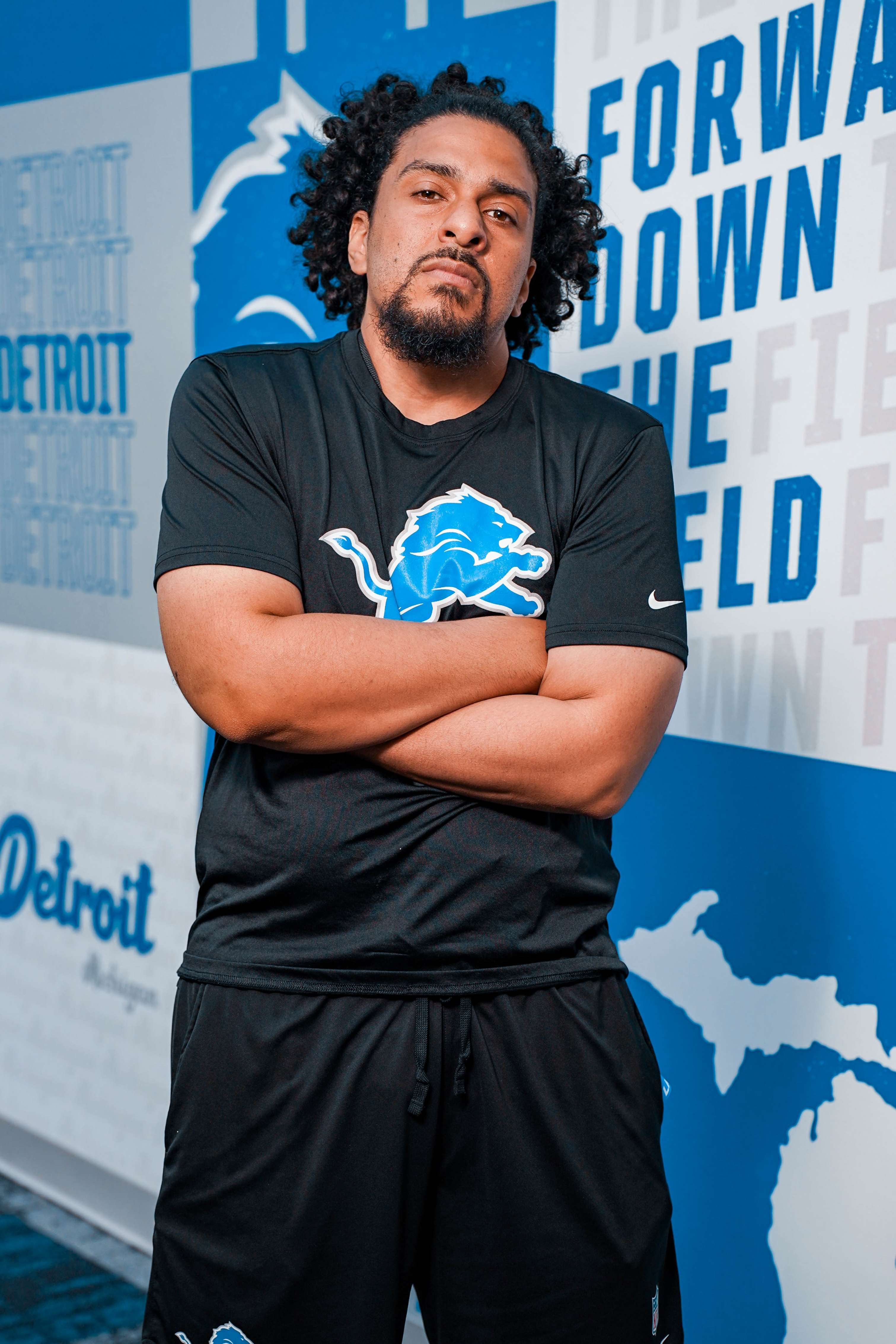 Headshot of Detroit Lions Drumline Travis M.