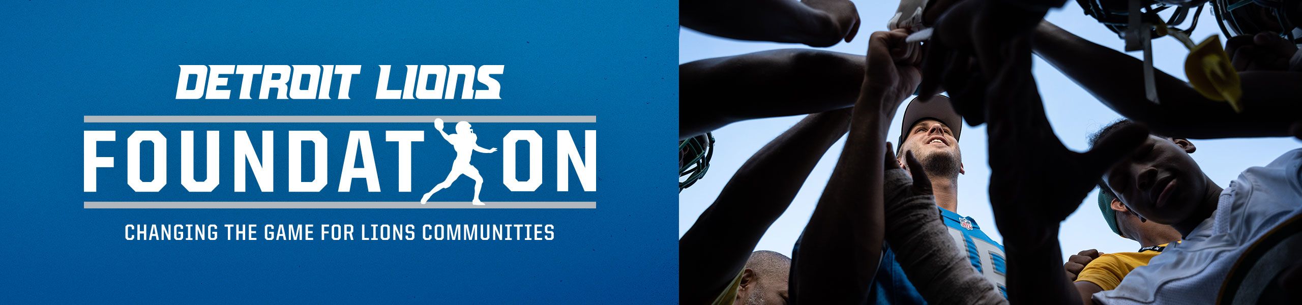Detroit Lions Foundation Banner