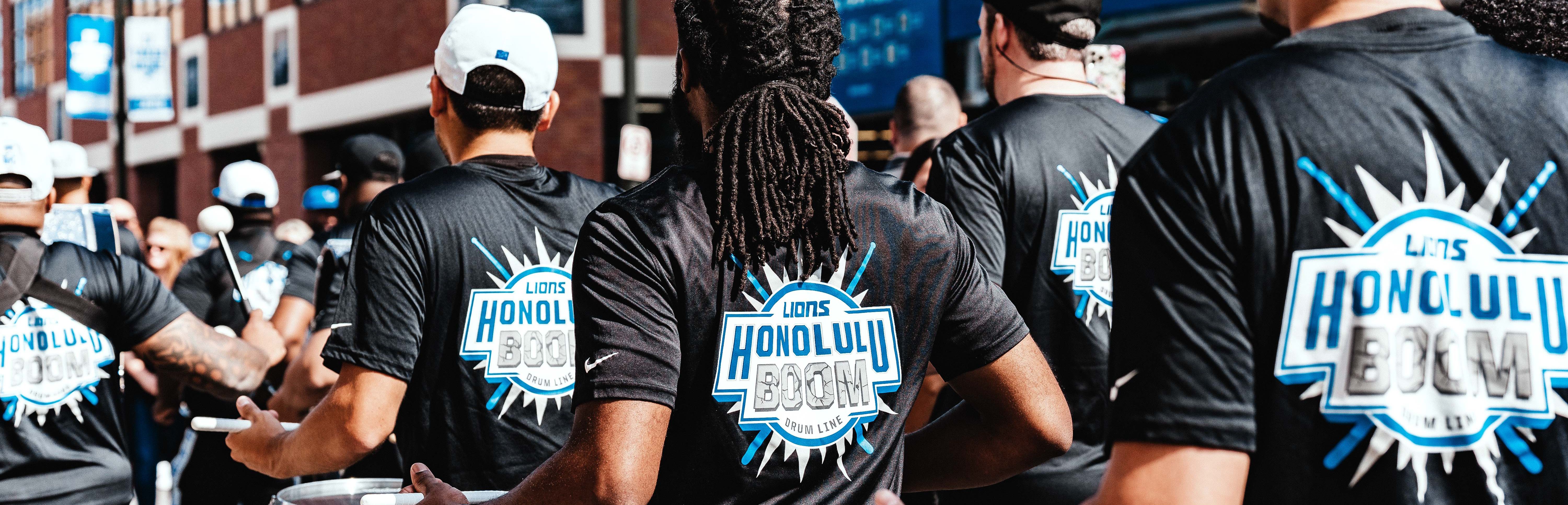 Detroit Lions Drumline Honolulu Boom Header